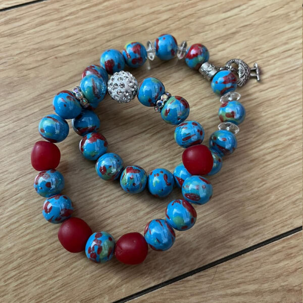 Blue Star Beads Bracelet
