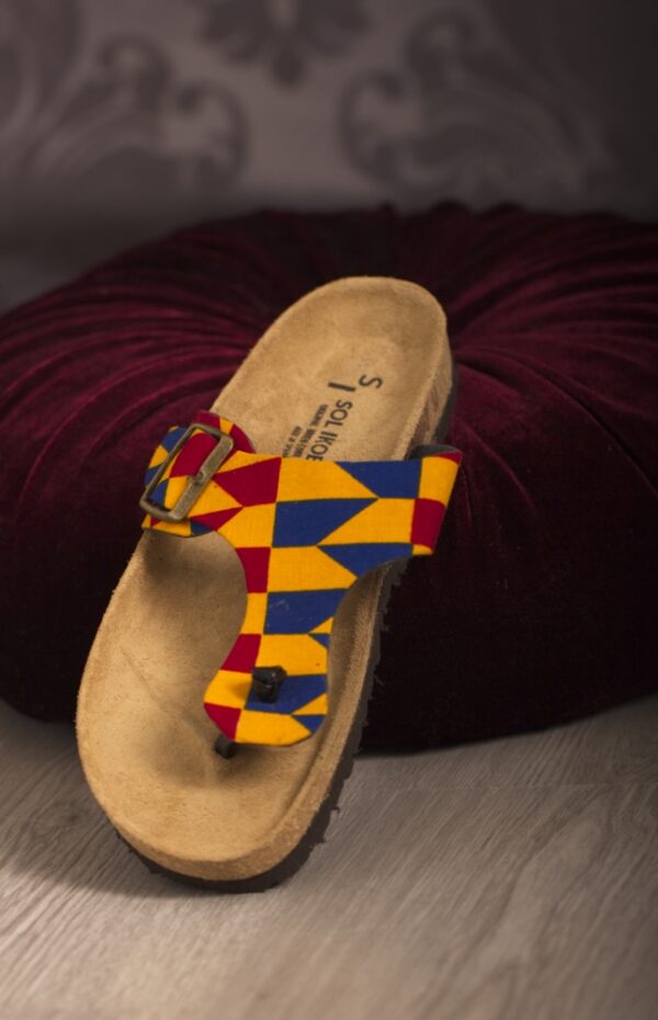 Super cute Ankara print ladies slipper