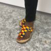Super cute Ankara print ladies slipper