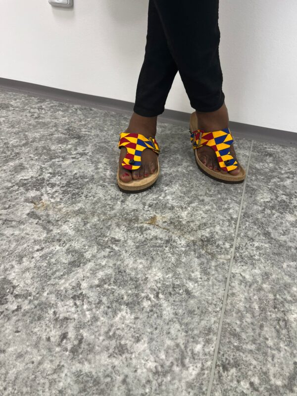 Super cute Ankara print ladies slipper