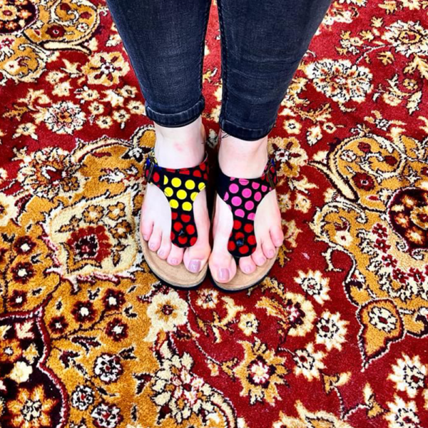 Super cute Ankara print ladies slipper